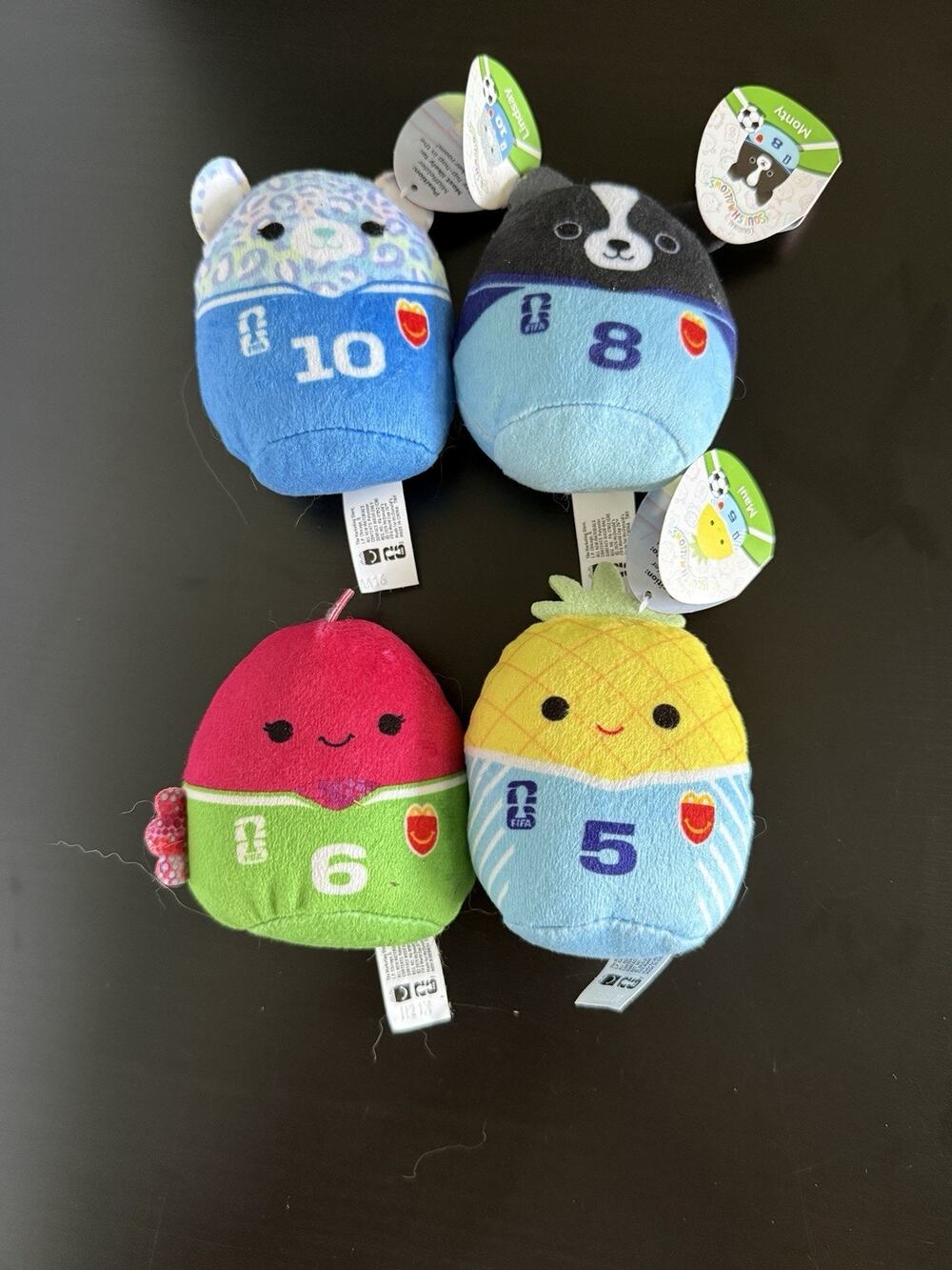 McDonald's Squishmallows Happy Meal Mini Plush Lot of 4. 3 with tags 1 w/o.